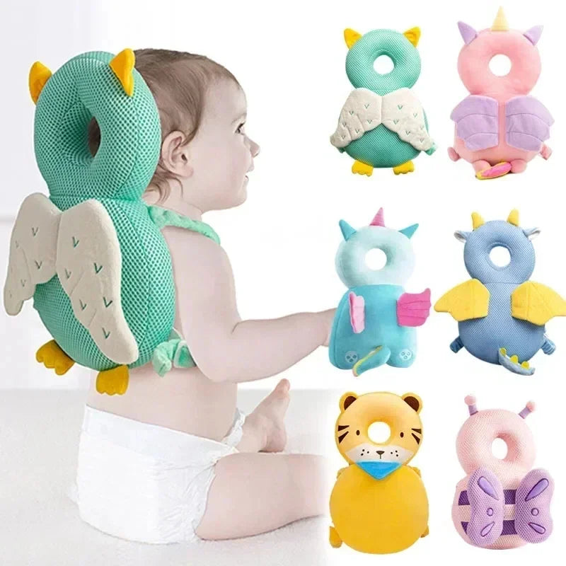 Angel Bee Baby Head Protection Cushion – Soft Anti-Fall Safety Backpack for Toddlers
