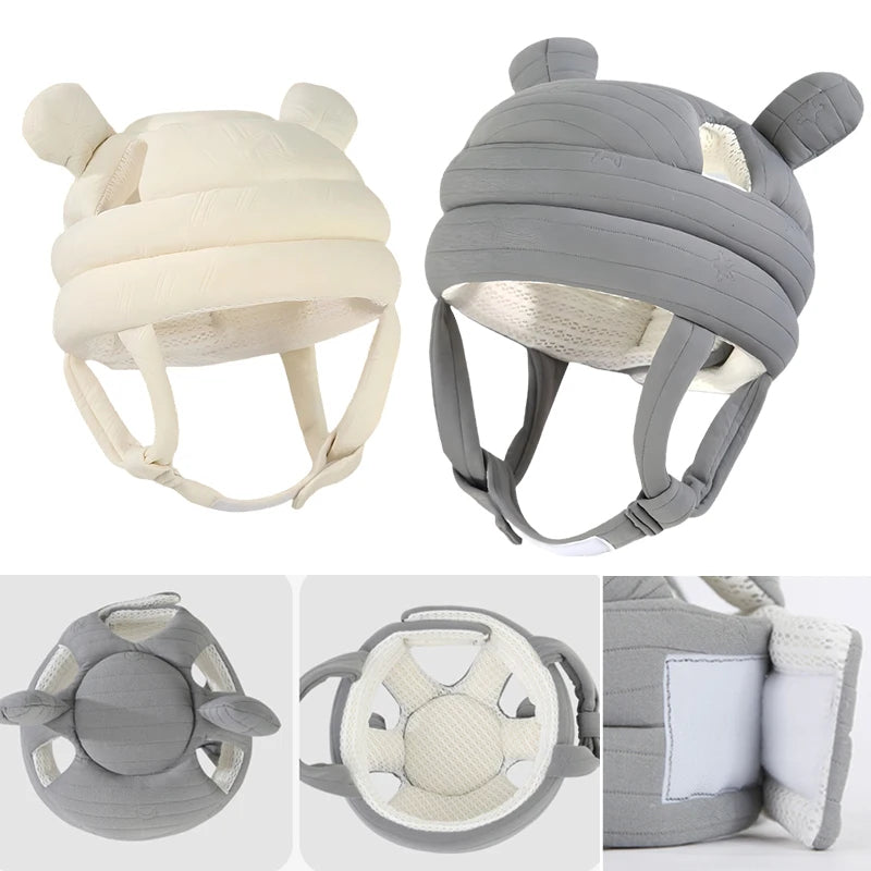 360° Baby Head Protection Helmet – Soft Breathable Anti-Fall Safety Hat for Crawling, Walking & Everyday Play