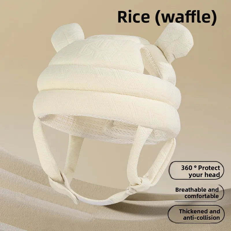 360° Baby Head Protection Helmet – Soft Breathable Anti-Fall Safety Hat for Crawling, Walking & Everyday Play