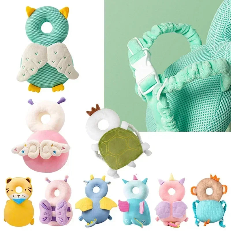 Angel Bee Baby Head Protection Cushion – Soft Anti-Fall Safety Backpack for Toddlers